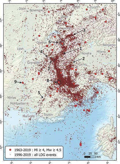0903 Carte sismicite sud est France 1996 2019 1