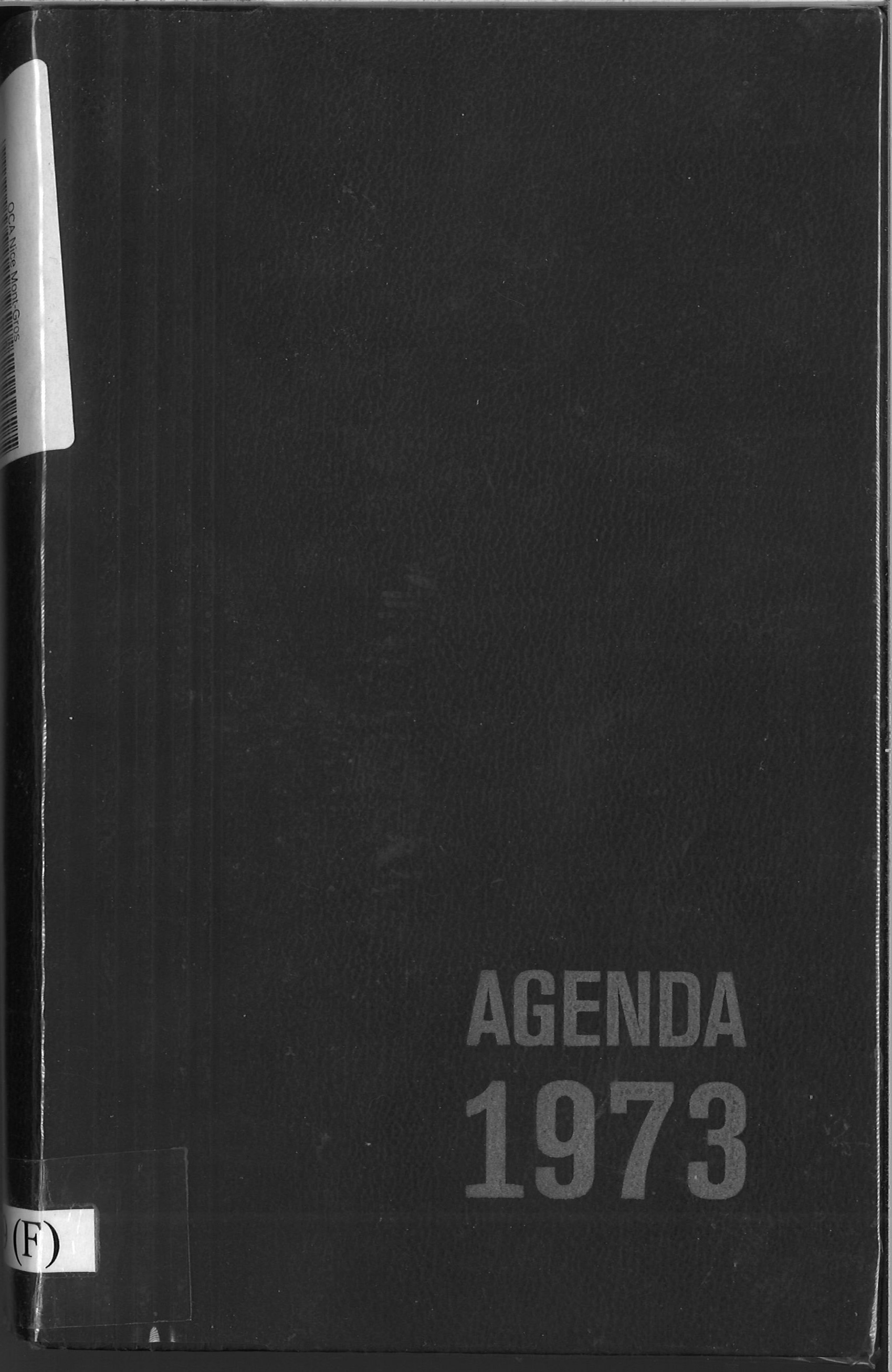 OCA NI 010890 W59 F t6 AGENDA PAUL MARRO 1973 OCR