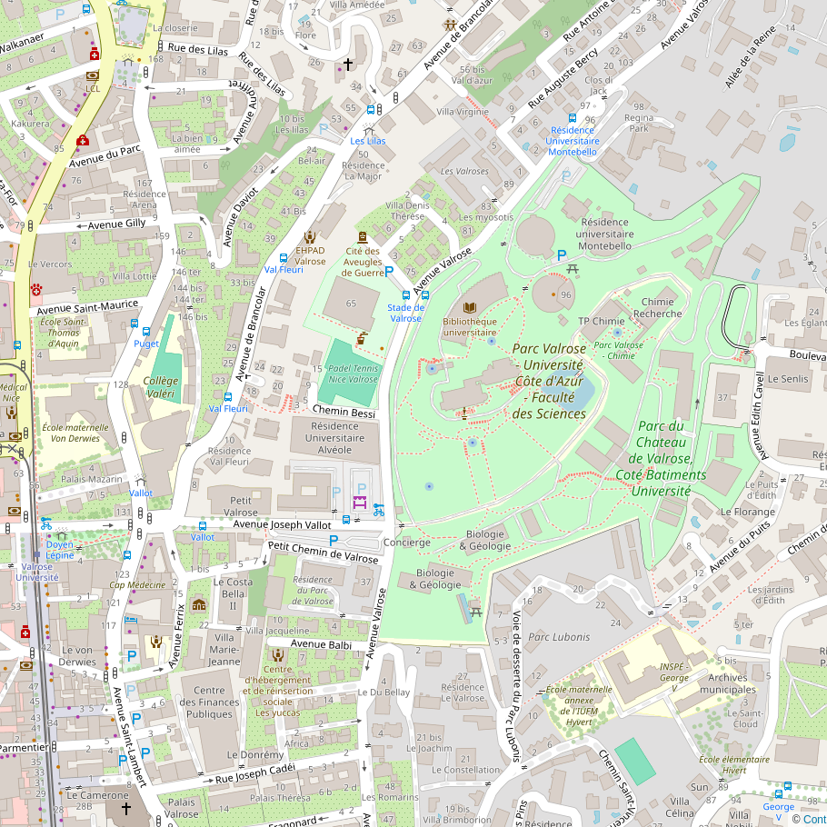 OpenStreetMap Valrose